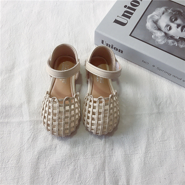Girls' Soft Sole Woven Toe Shoes