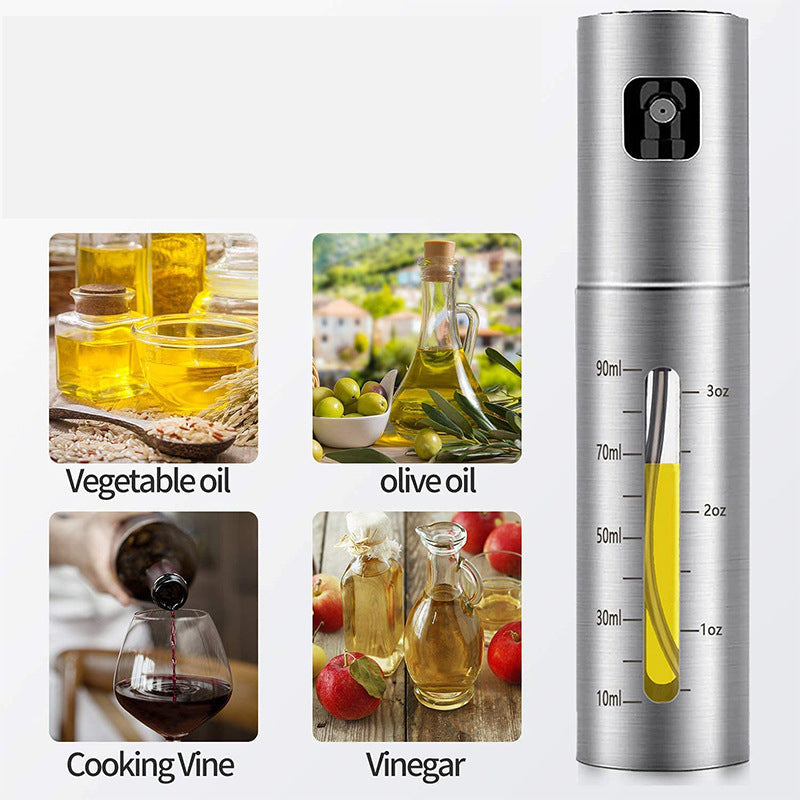 Stainless Steel Oil Injection Bottle Press Type