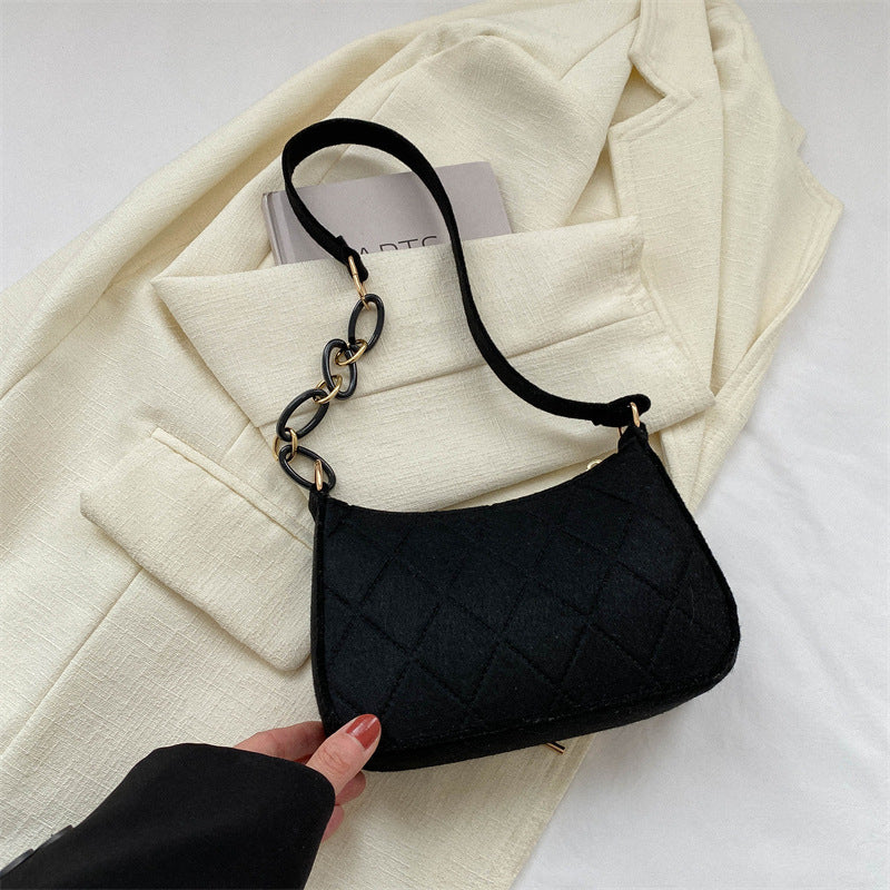 Trendy Simple Underarm Chain Shoulder Bag