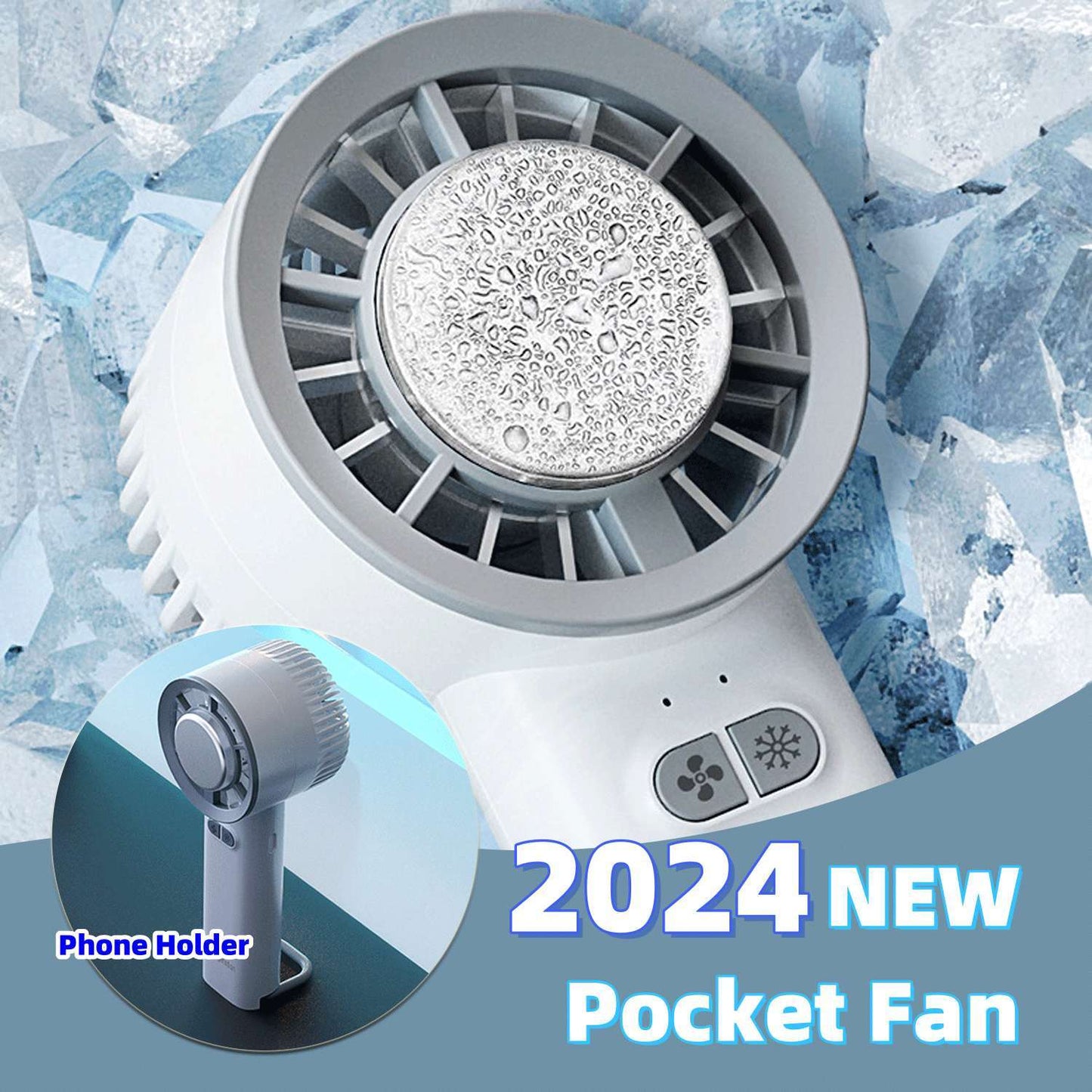 2024 Fan Summer Gadget Handheld Turbo Jet Fan