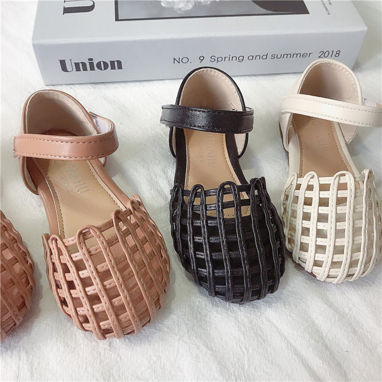 Girls' Soft Sole Woven Toe Shoes