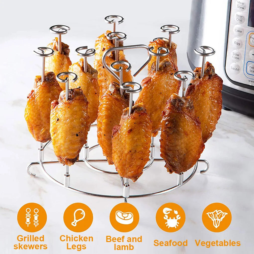 Kitchen Air Fryer Rack/Food Holder Tool for Picnic Camping (Few Left)