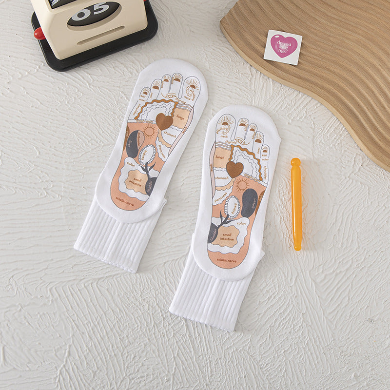 Acupoint Graphic Foot Massage Socks