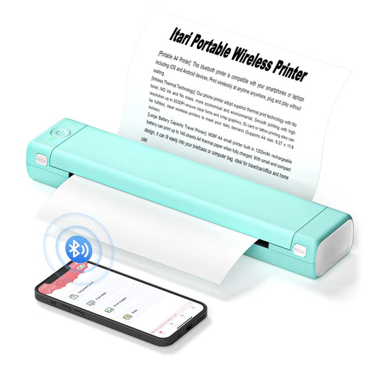 M08F Portable Wireless Printer Bluetooth Phone Printer