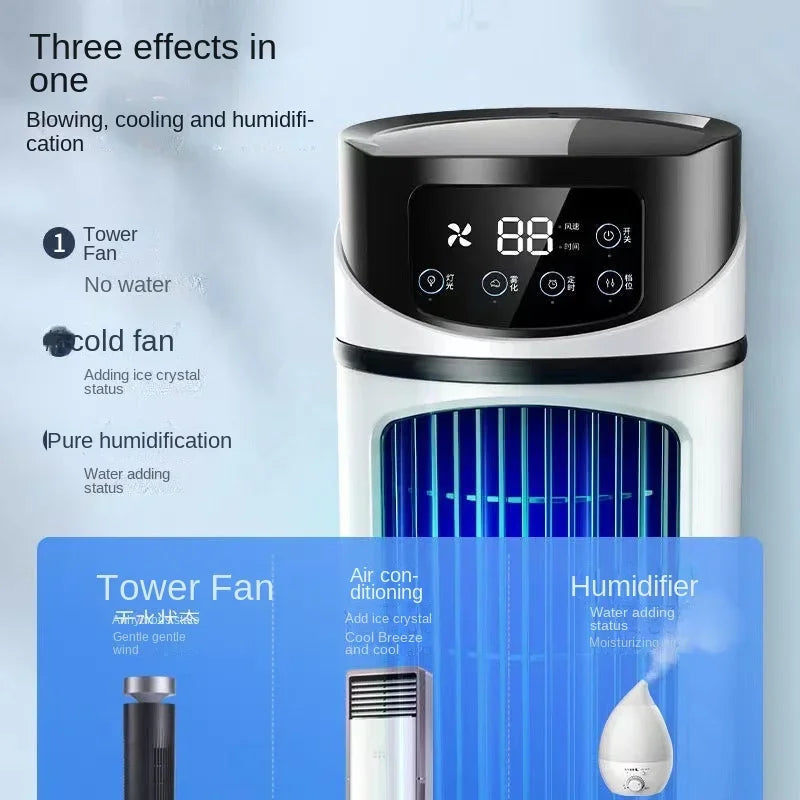 Portable Cold Air Conditioning Multifunctional Air cooled Fan