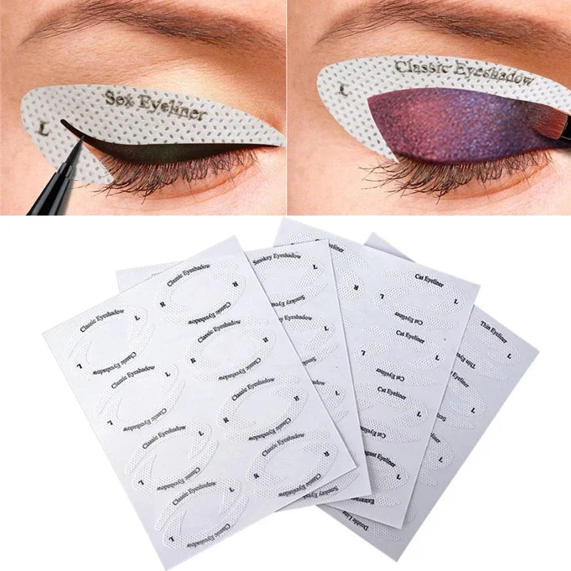 Eye Makeup Stencils Sticker Card/ Lazy Shaping Tool (4pc)