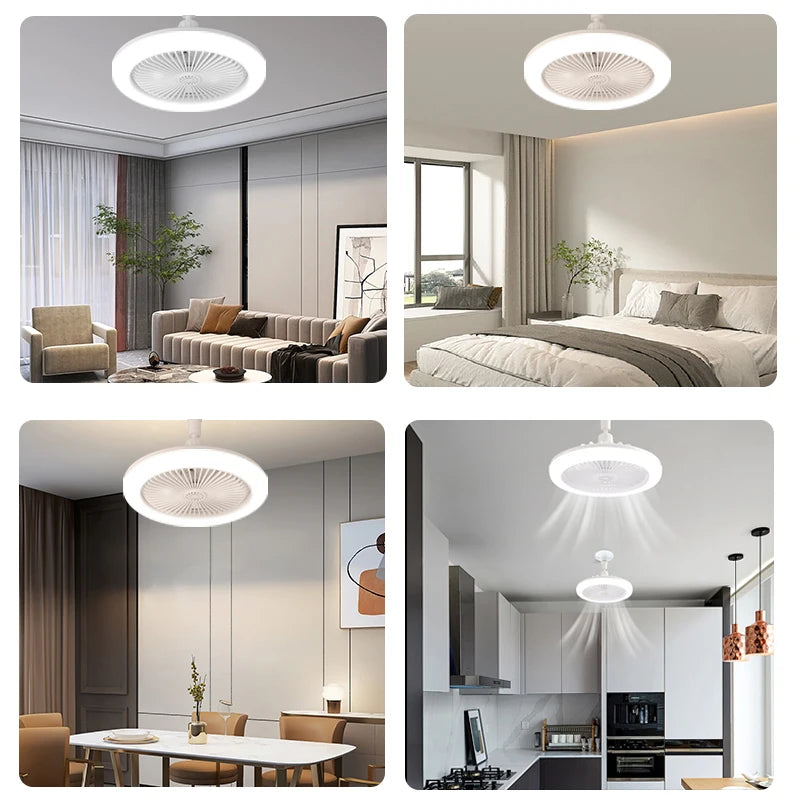 LED Ceiling Fan Lamp with Remote Control Electric fan