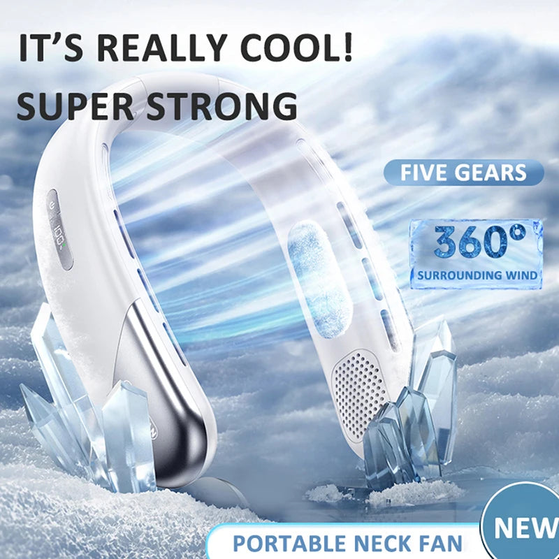 2024 New Neck Fan Mute Portable Fan LED (Limited stock)