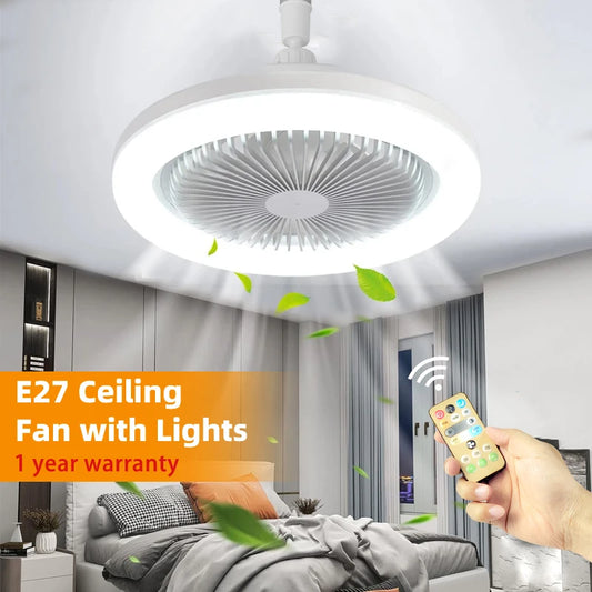 LED Ceiling Fan Lamp with Remote Control Electric fan