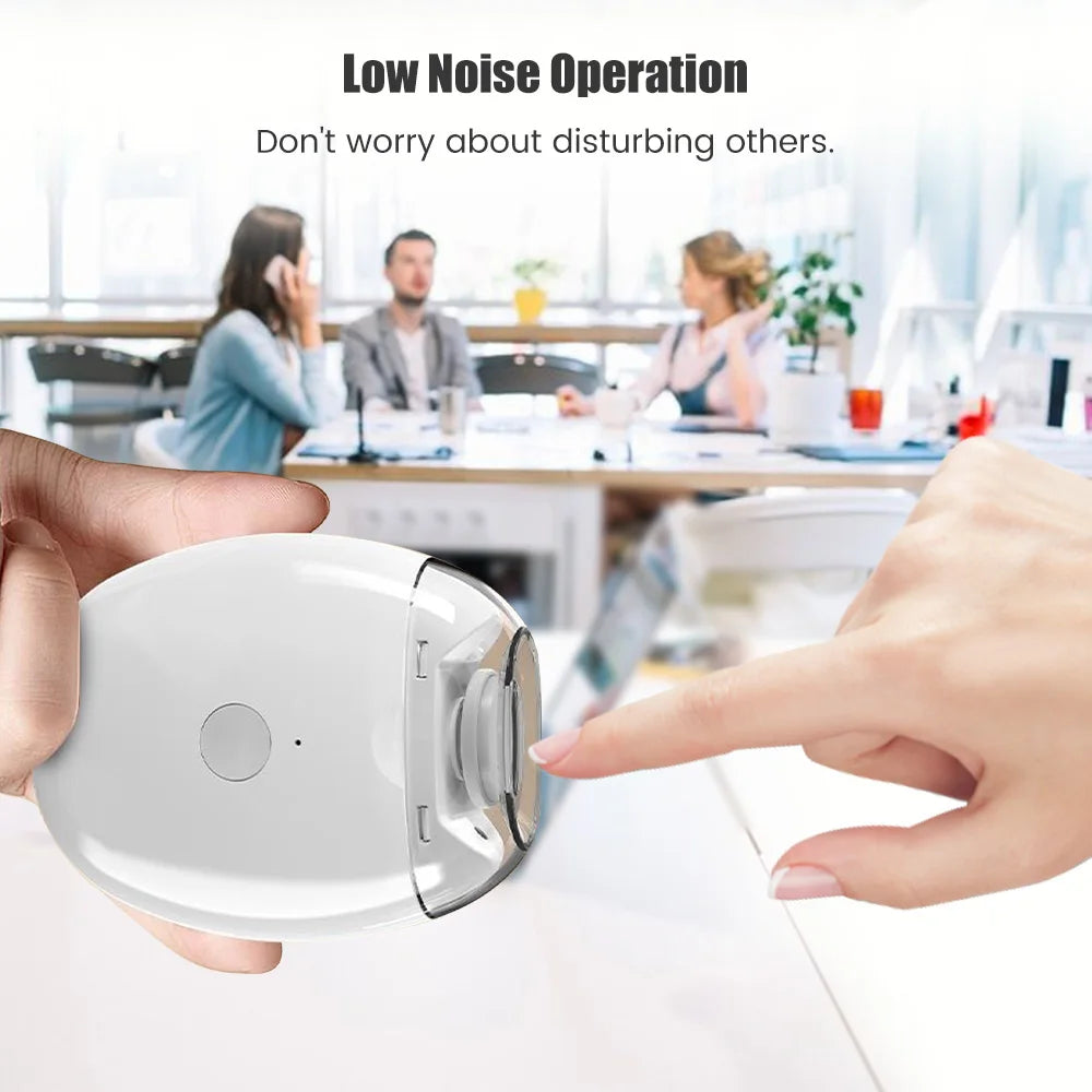2 IN 1 Electric Nail Clipper Cutter With LED Light