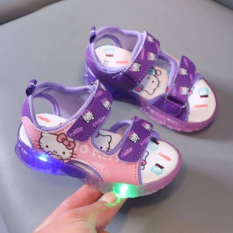 2024 Summer New Baby Led Light Girls Sandals