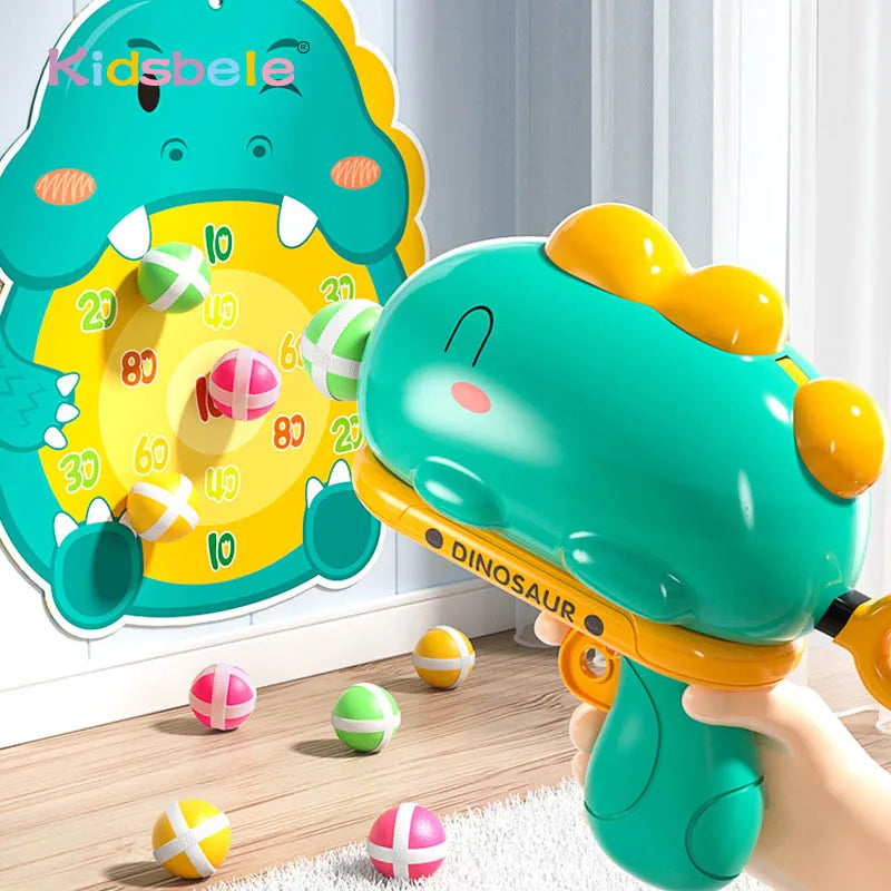 Dinosaur Sticky Shooting Ball Toy Set/ Dart Board