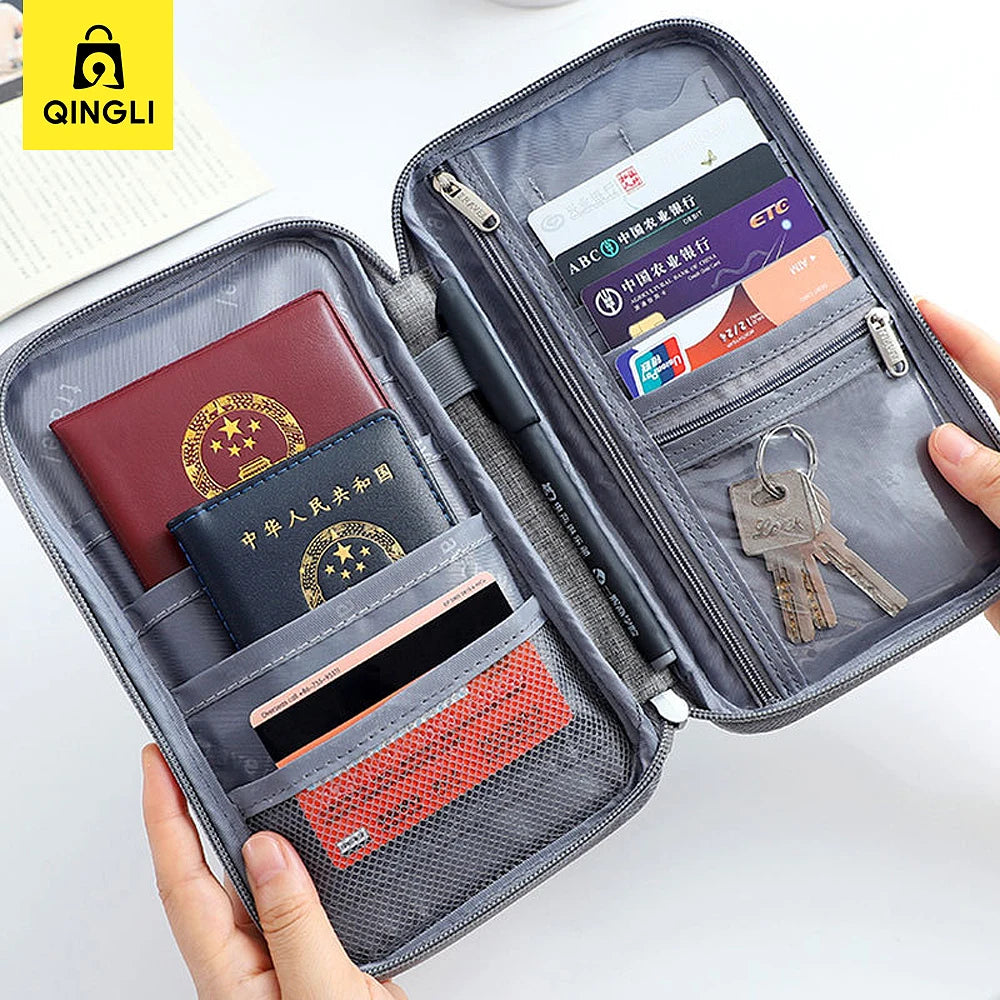 New Travel Passport Wallet High-capacity Family Passport Holder Cover
