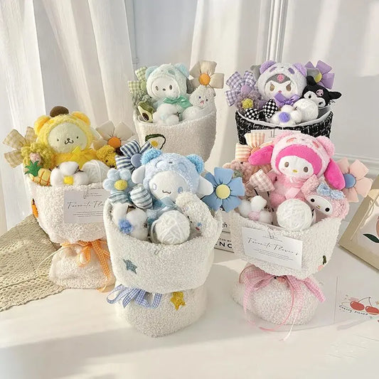 Cute Sanrio Hello Kitty Plush Doll Bouquet