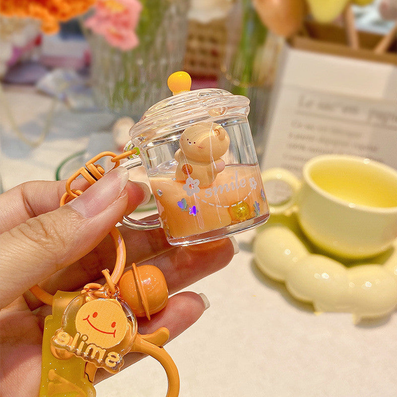 Lovely Floating Doll  Key Chain