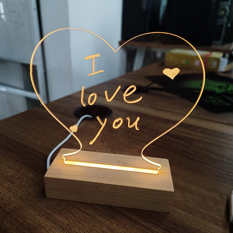 Creative Note Board Led Night Light Board With Pen
