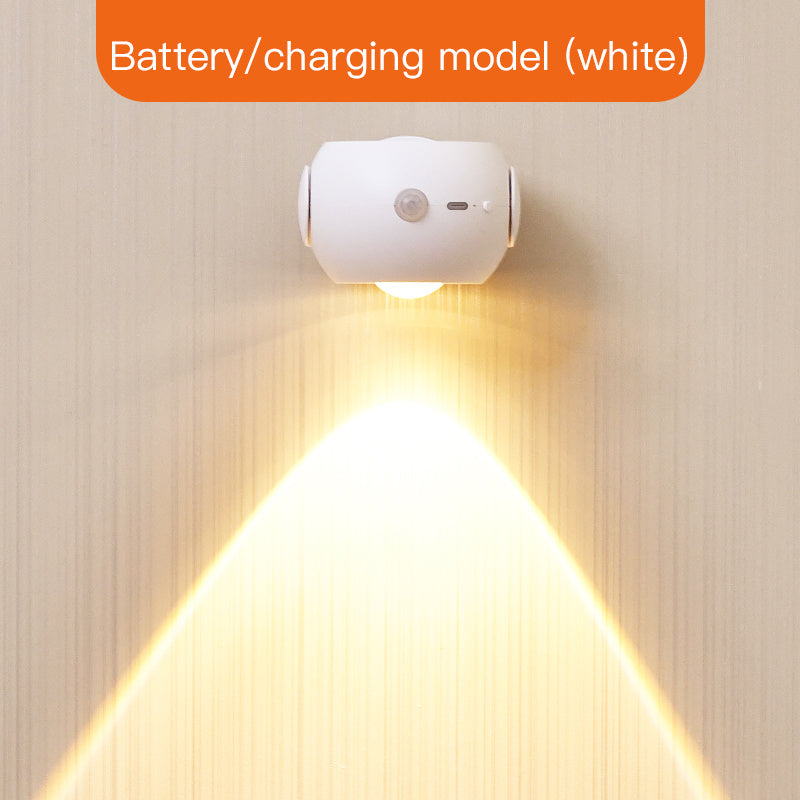 Indoor Human sensing Spotlight with Rechargeable And Installed Dry Battery